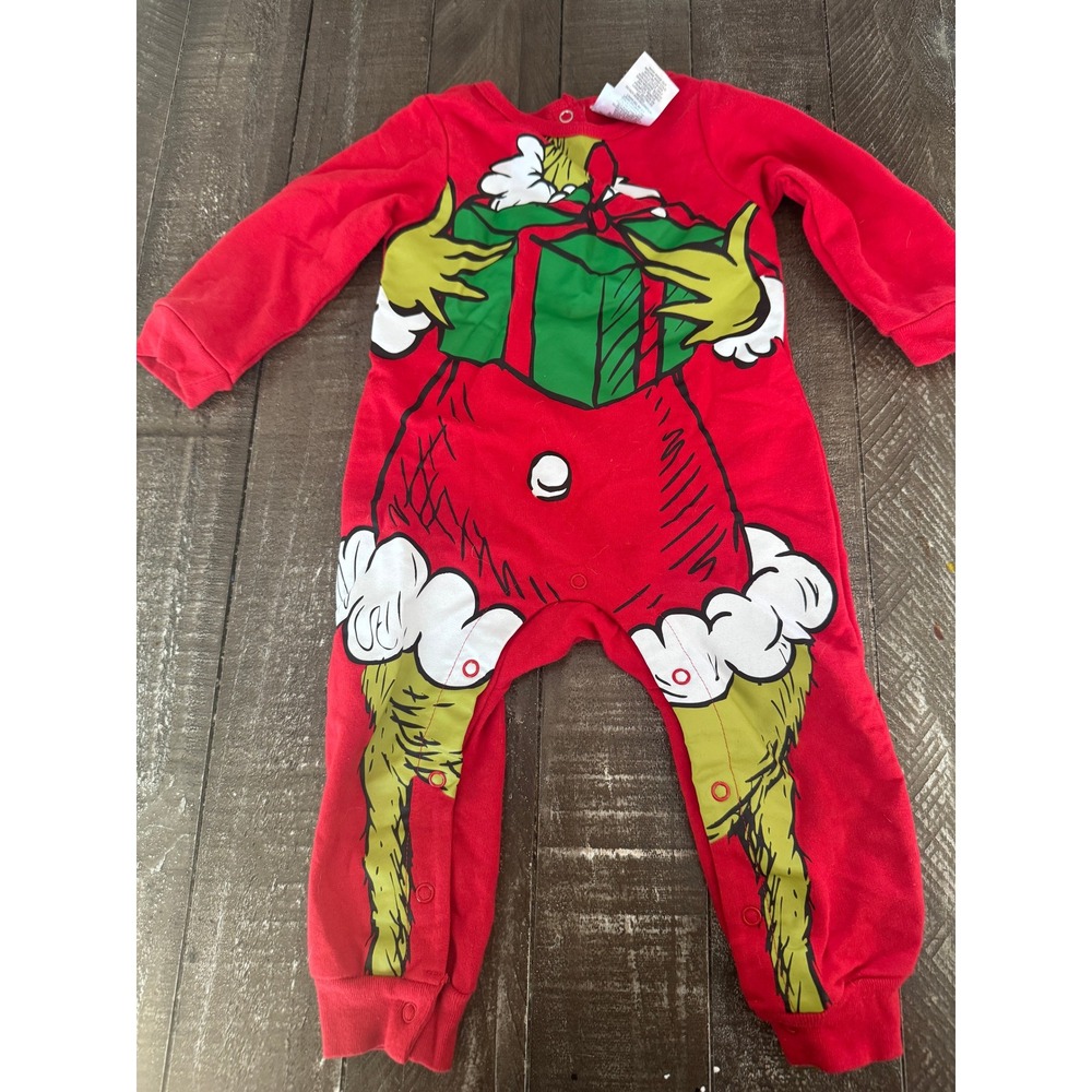 The‎ Grinch Footless Sleeper Unisex 12 Months Christmas Pjs Holiday